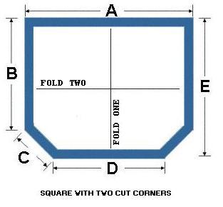 Square with Two Cut Corners