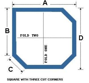 Square with Three Cut Corners